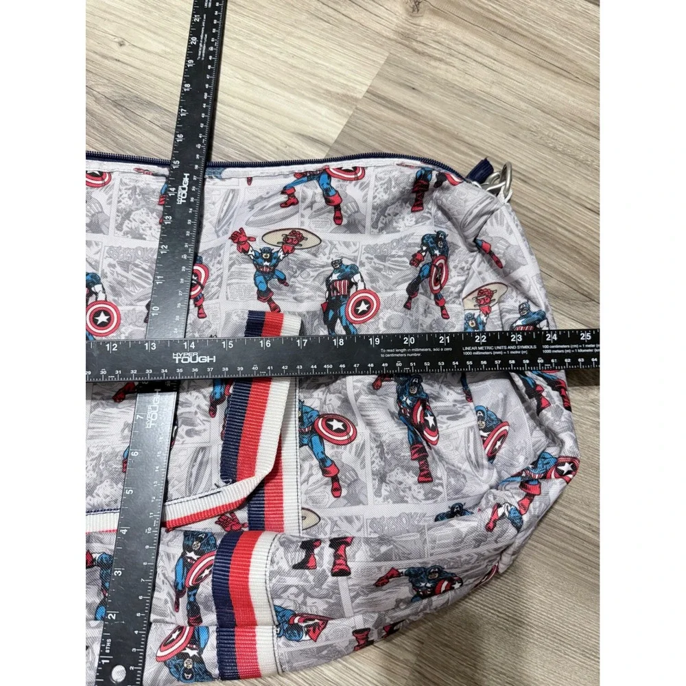 Pottery Barn Kids Marvel Captain America Duffle Bag Comic Print Travel Gym Bag